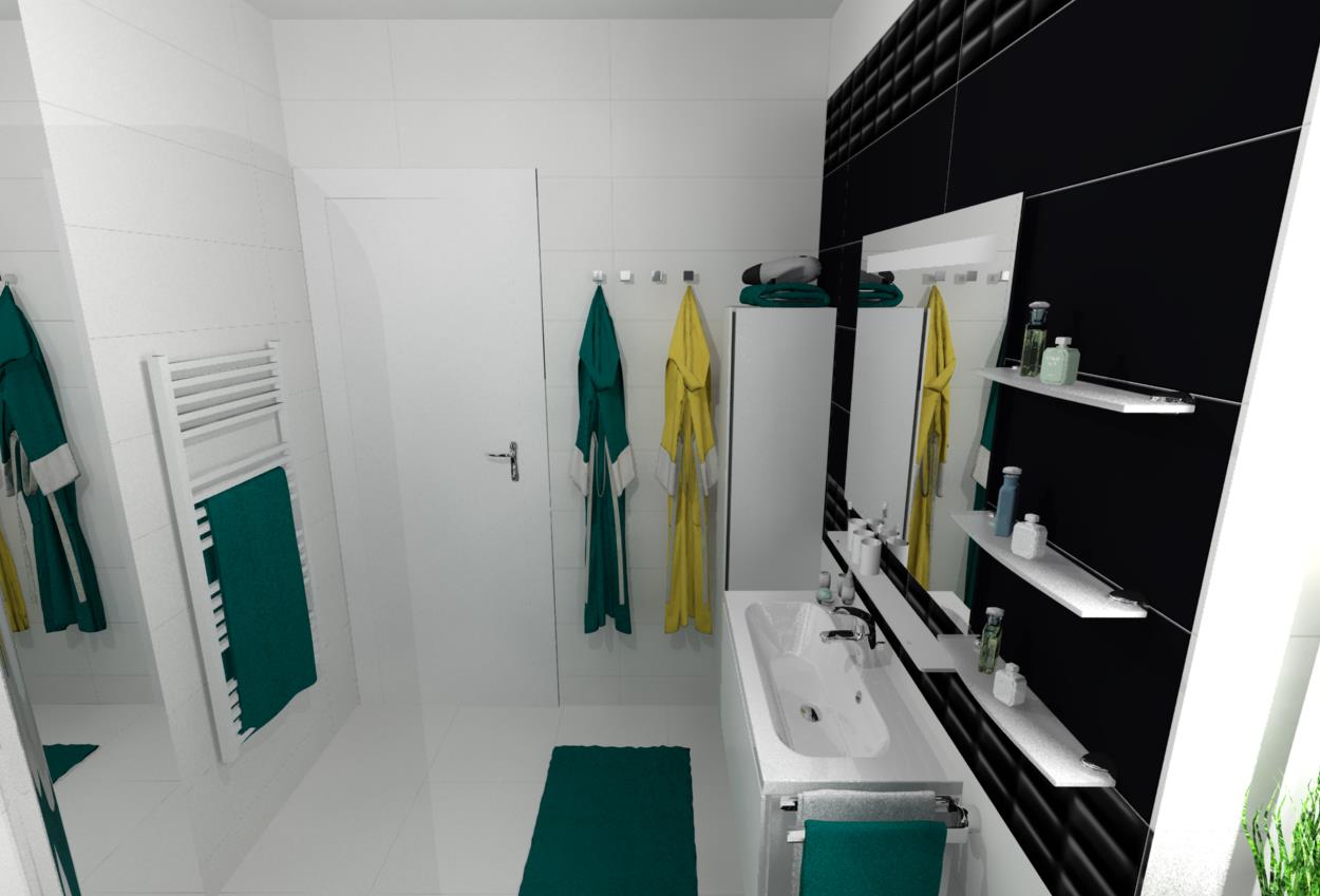 3D vizualizácia kúpeľne, návrh a dizajn kúpeľne, architektúra kúpeľne